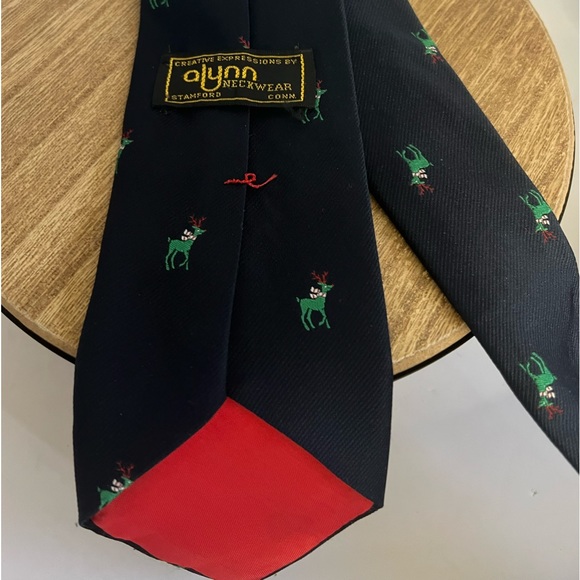 Alynn  Neckwear Creative Expressions Mens/ teens tie Holiday Reindeer standard🦌 - Picture 7 of 11